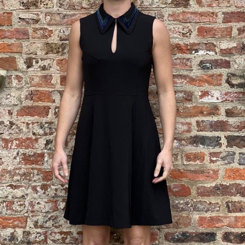 & Other Stories black fit and flare mini dress
